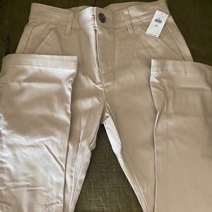 NWT Old Navy girls uniform khaki pants girls 12 SLIM
